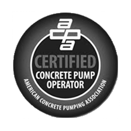 Certified Concrete Pump Operator gray